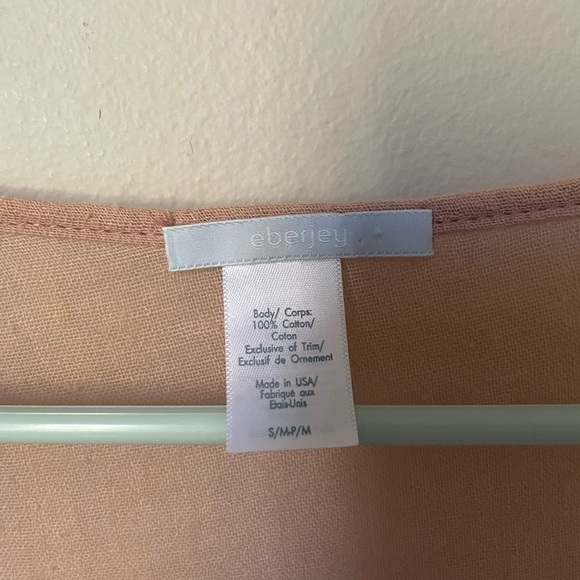 Eberjey Mauve Gauze Style Cotton Mini Dress Size  Small - Picture 3 of 8